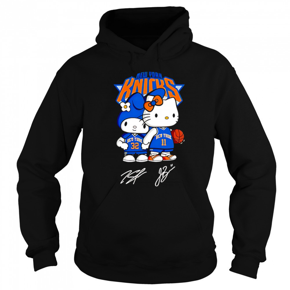 Hello Kitty Knicks Brunson and Towns Signature shirt Sweatshirt