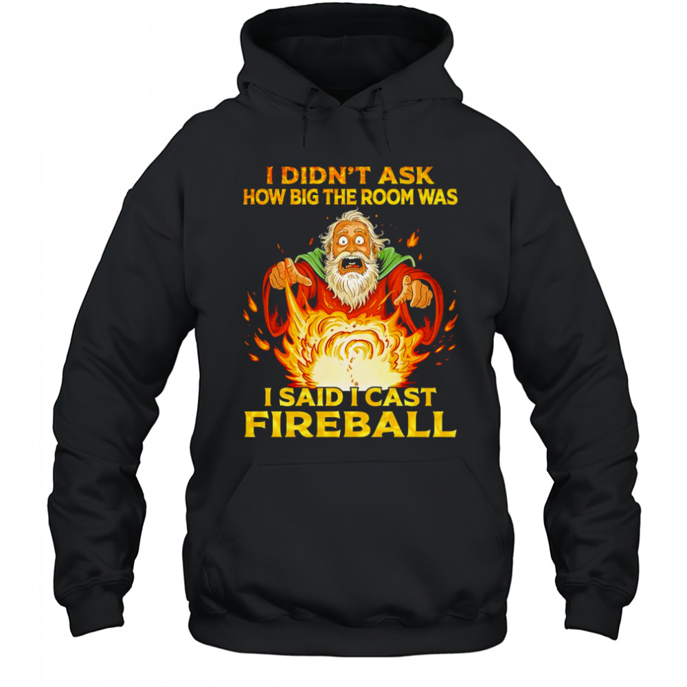 I didn’t ask how big the room was I said I cast fireball shirt Hoodie