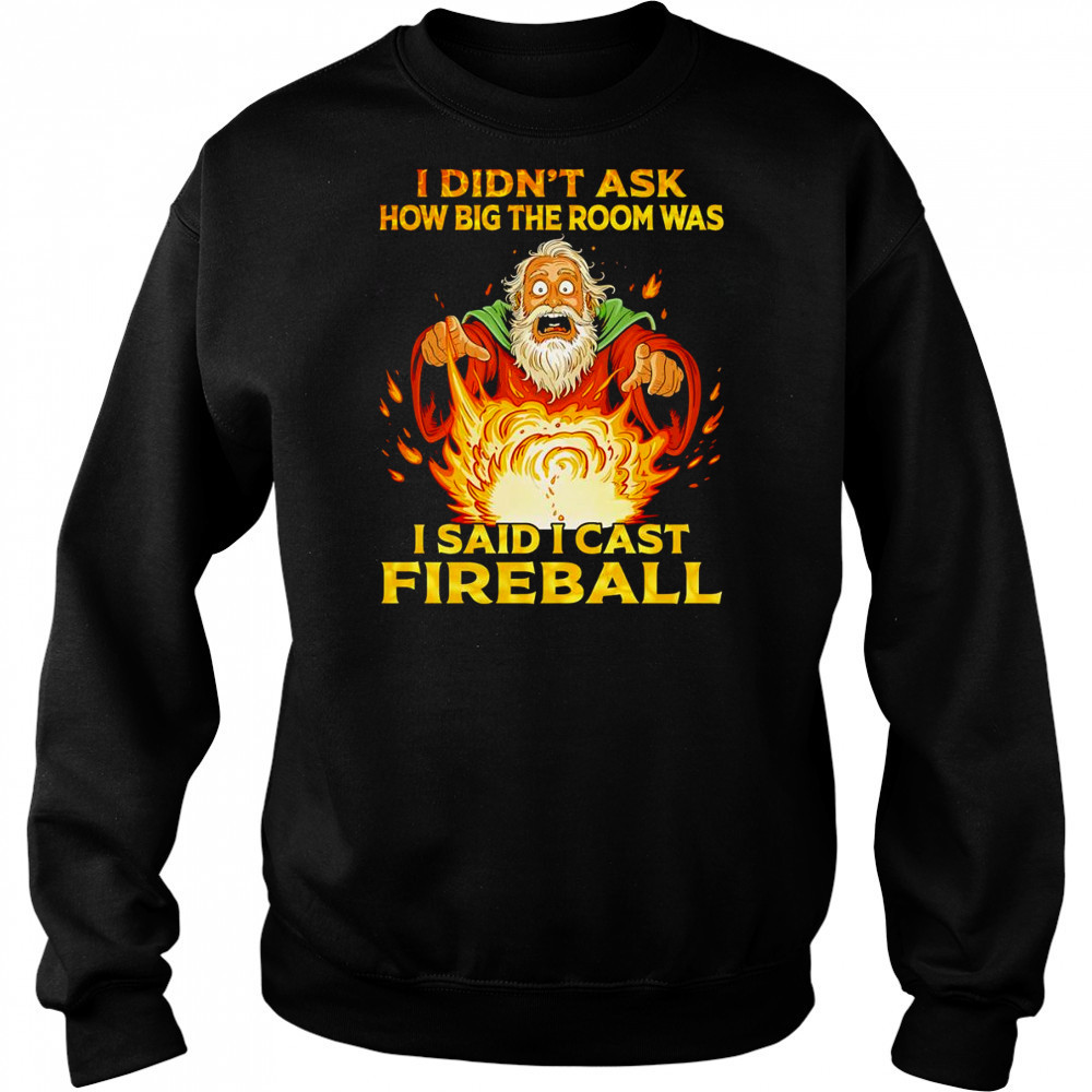 I didn’t ask how big the room was I said I cast fireball shirt Hoodie