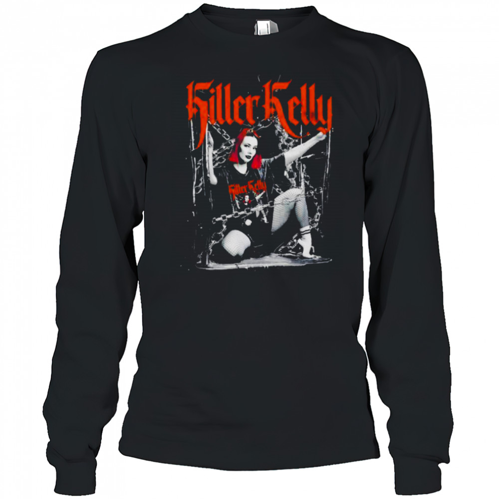Killer Kelly chained graphic shirt Long Sleeved