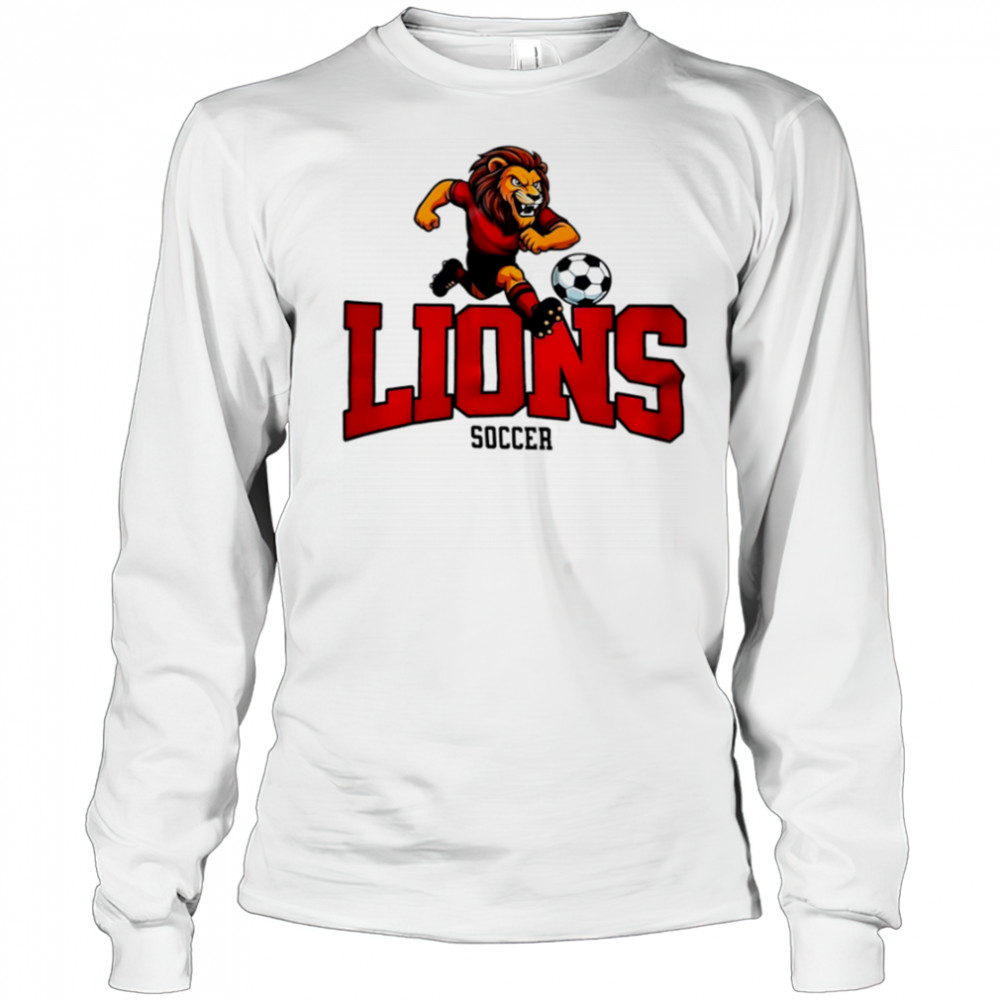 Lions Soccer Mascot Classic shirt Long Sleeved