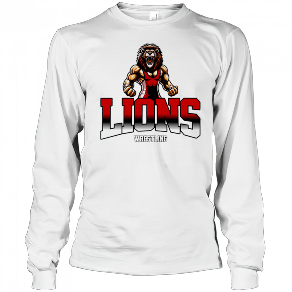 Lions Wrestling Mascot Classic shirt Long Sleeved