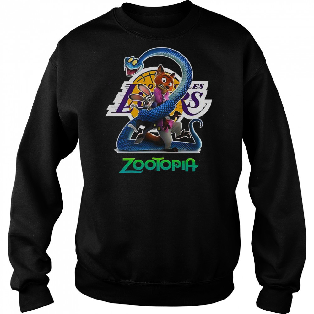 Los Angeles Lakers Zootopia 2 T-Shirt Hoodie