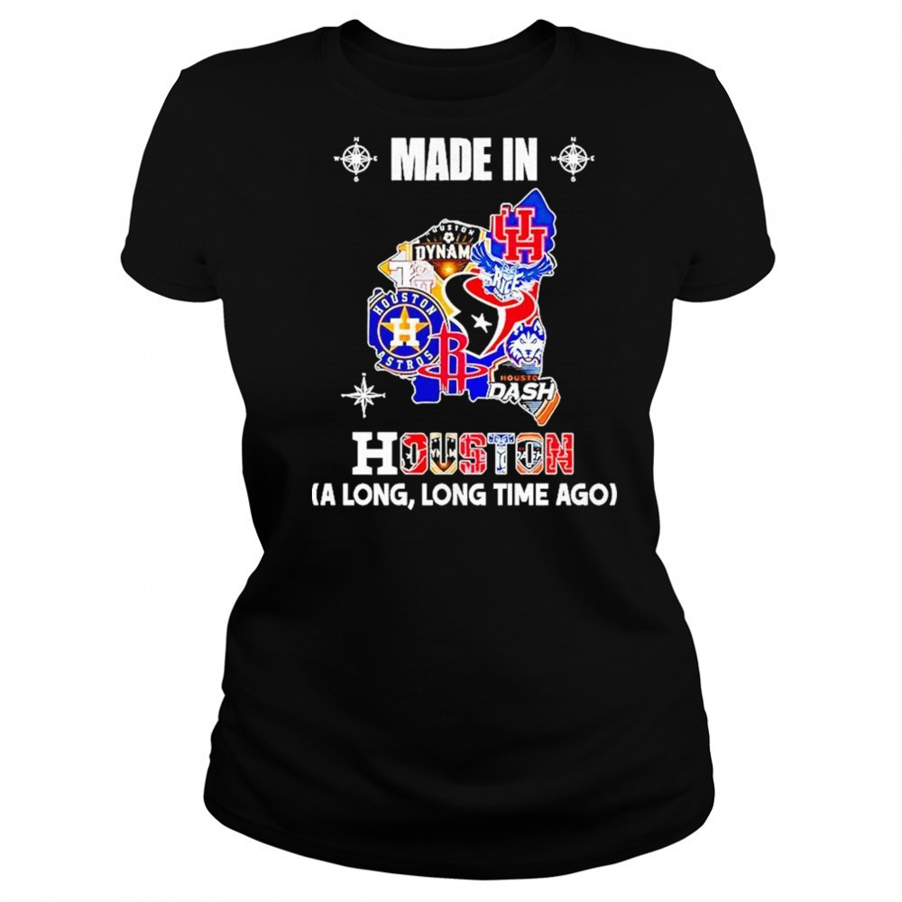 Made In Houston Sports Team A Long Long Time Ago Map Logo 2025 Shirt Women's T-shirt