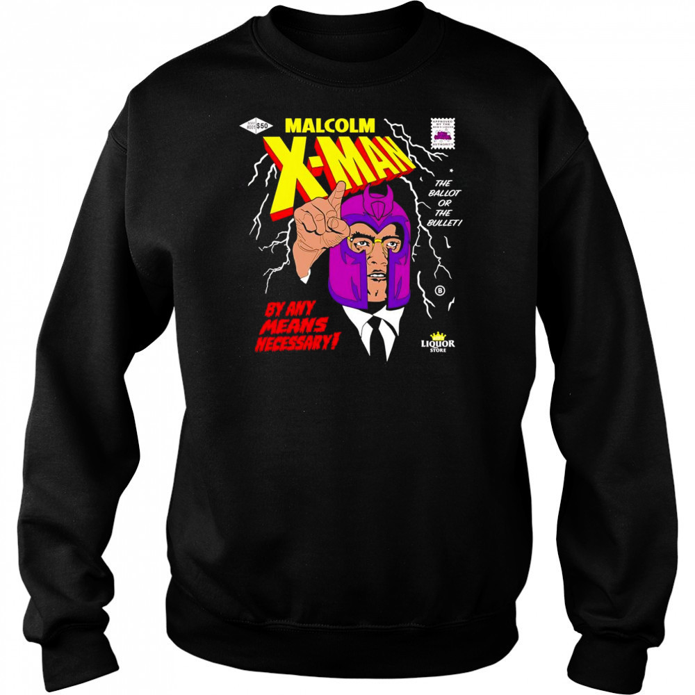 Malcolm X-man by any means necessary shirt Hoodie