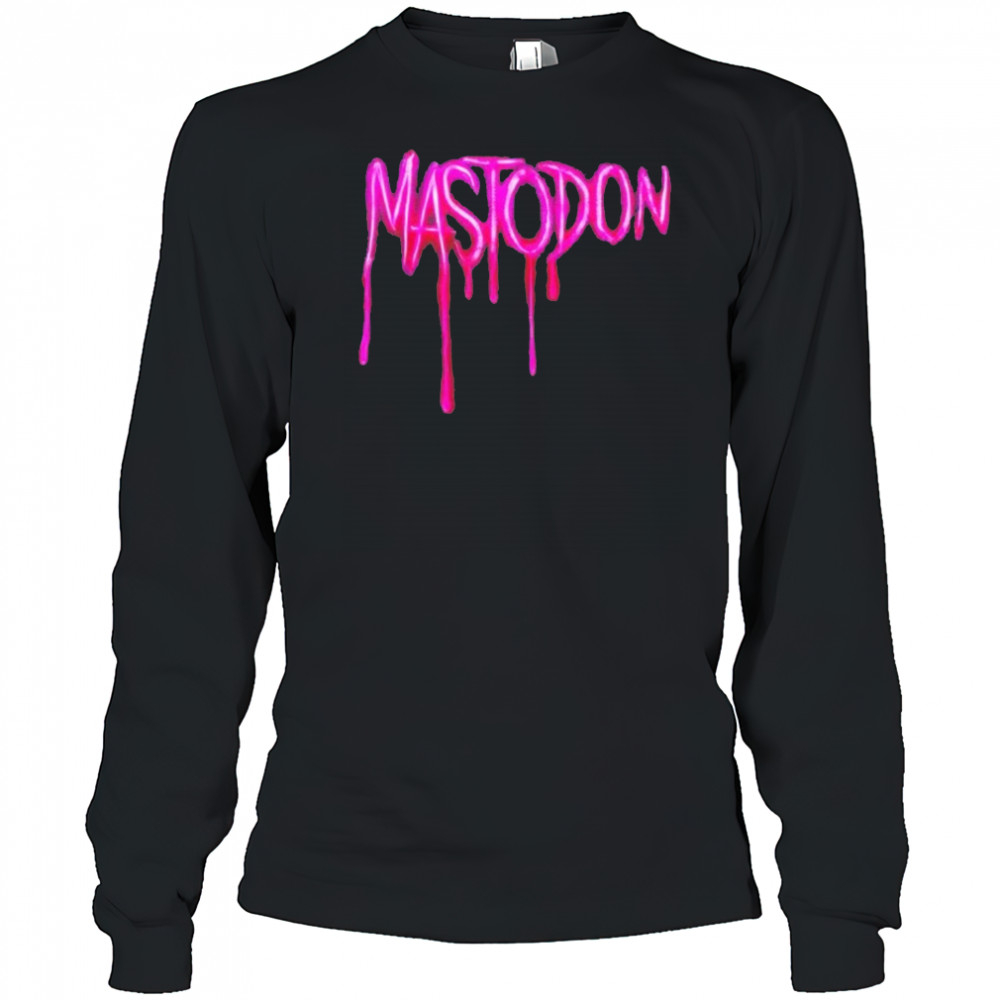 Mastodon Drip Logo T-Shirt Long Sleeved