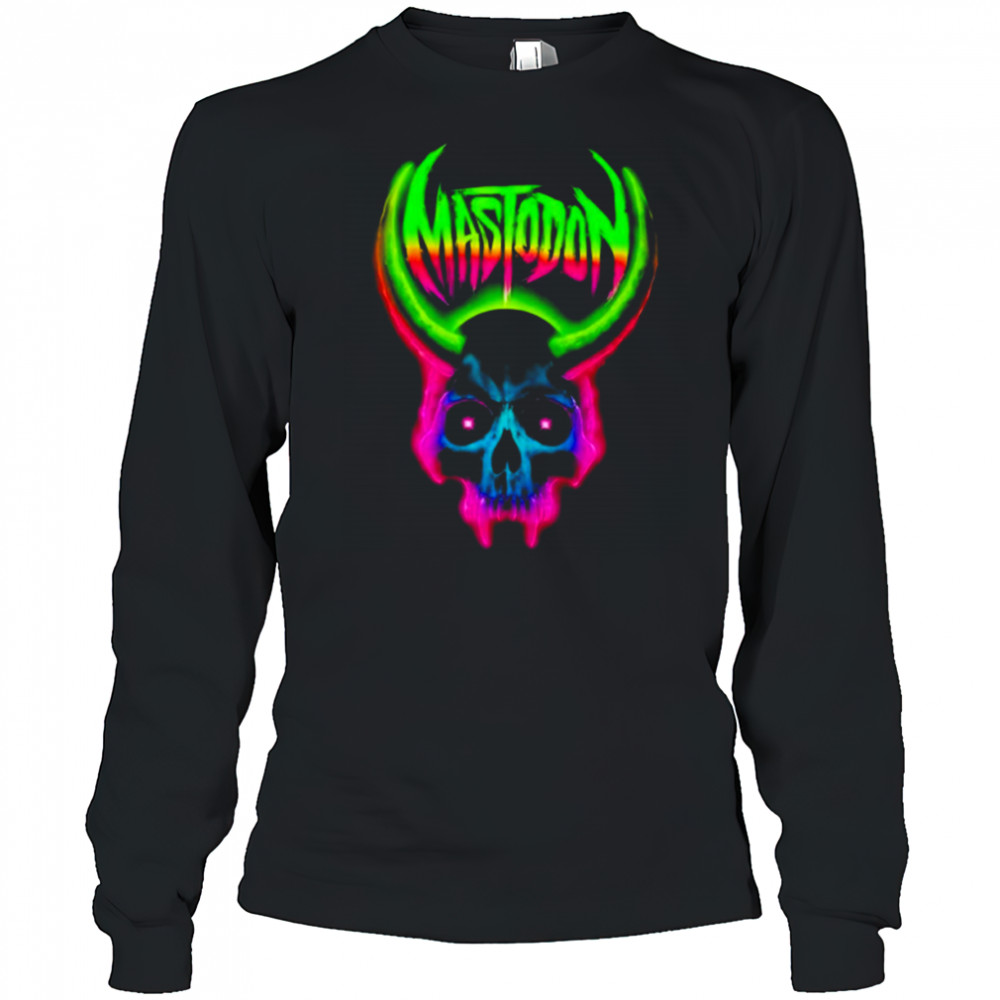 Mastodon Neon Skull X Chad James Keith Shirt Long Sleeved