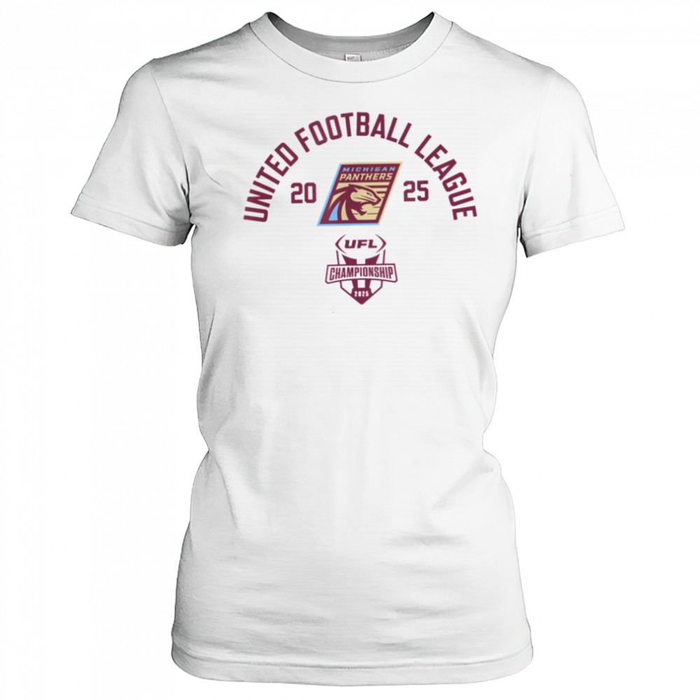 Michigan Panthers 2025 UFL Championship Game UFL T Shirt Women's T-shirt