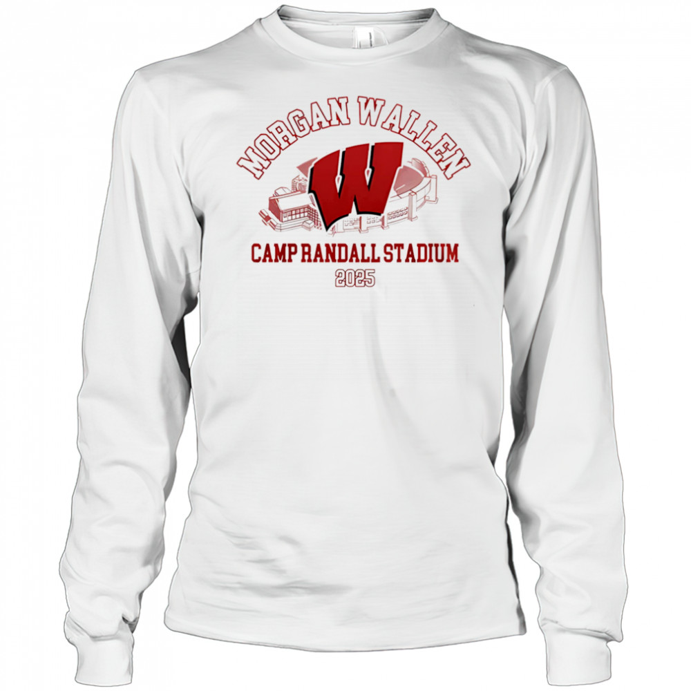 Morgan Wallen x Wisconsin Badgers Camp Randall Stadium 2025 shirt Long Sleeved