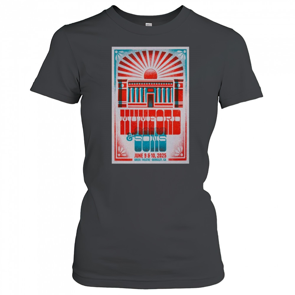 Mumford & Sons 2025 Greek Theatre Poster T-Shirt Women's T-shirt