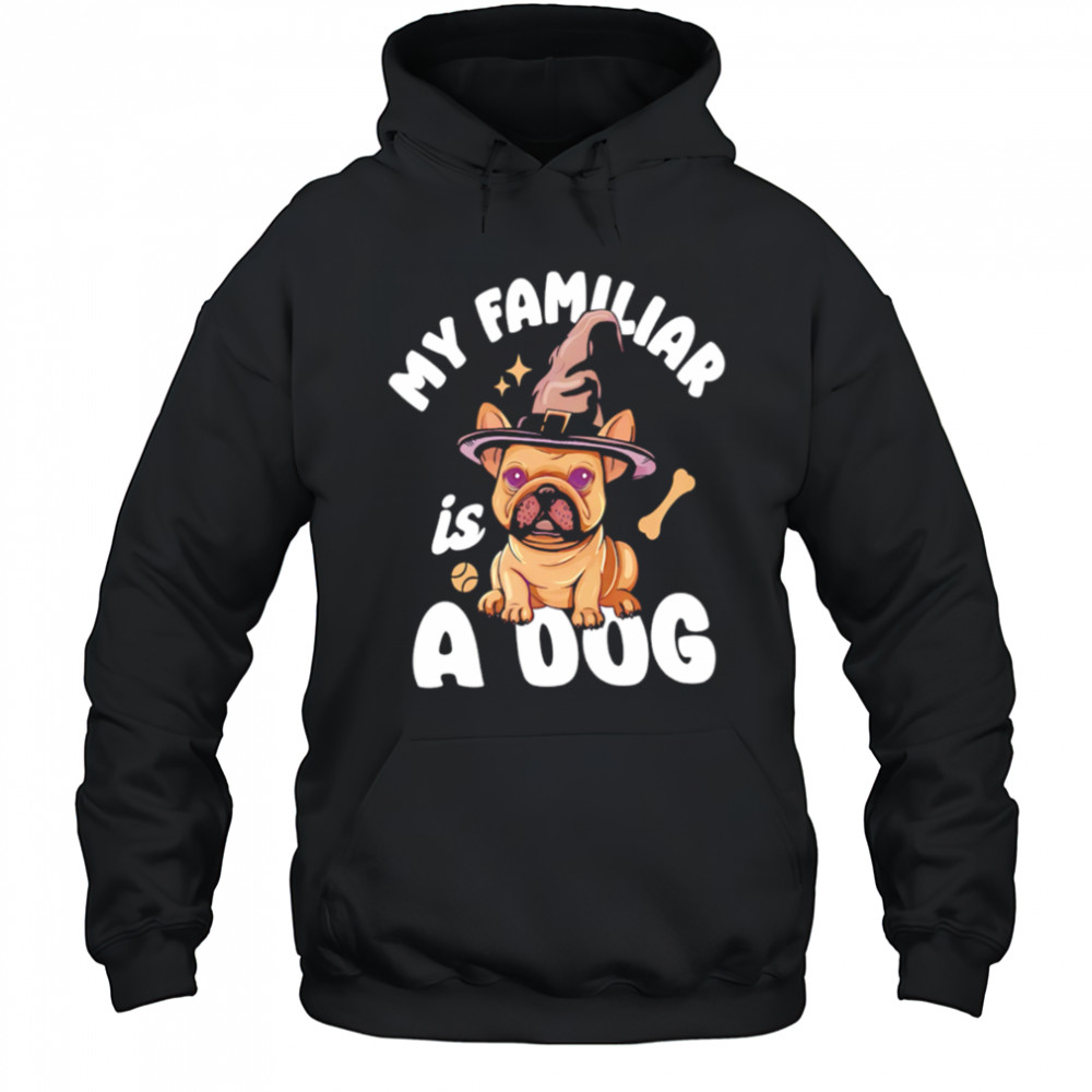 My Familiar is a Dog witch hat cute shirt Hoodie