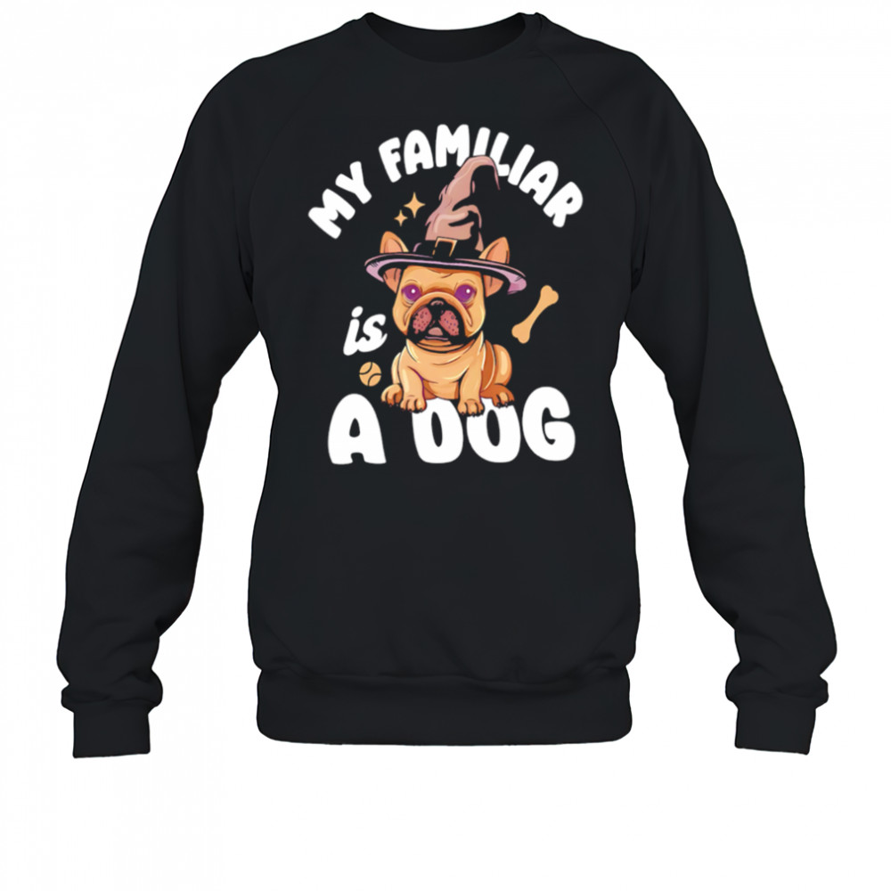 My Familiar is a Dog witch hat cute shirt Sweatshirt