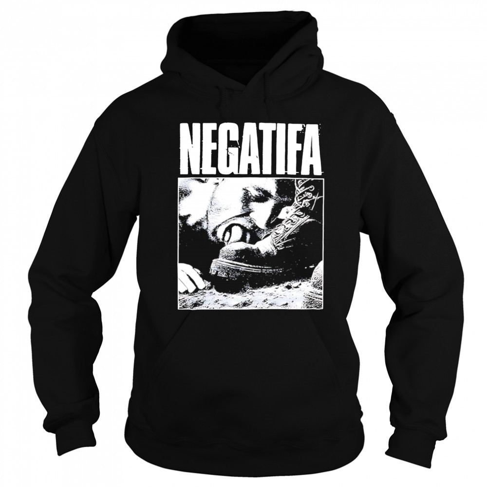 Negatifa licking shoe retro shirt Sweatshirt