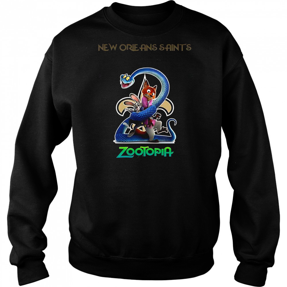 New Orleans Saints Zootopia 2 T-Shirt Hoodie