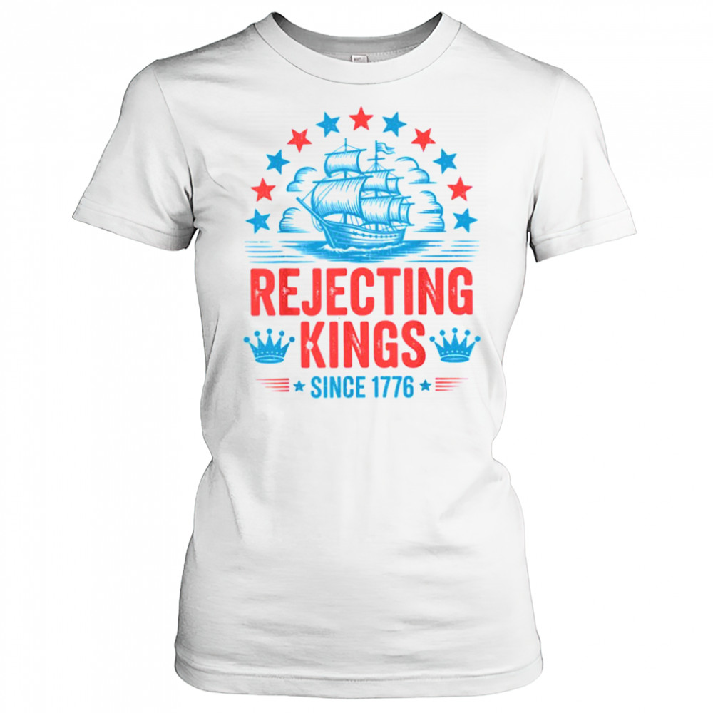 No Kings In America Shirt Rejecting Kings Patriotic USA Men T Shirt Women's T-shirt