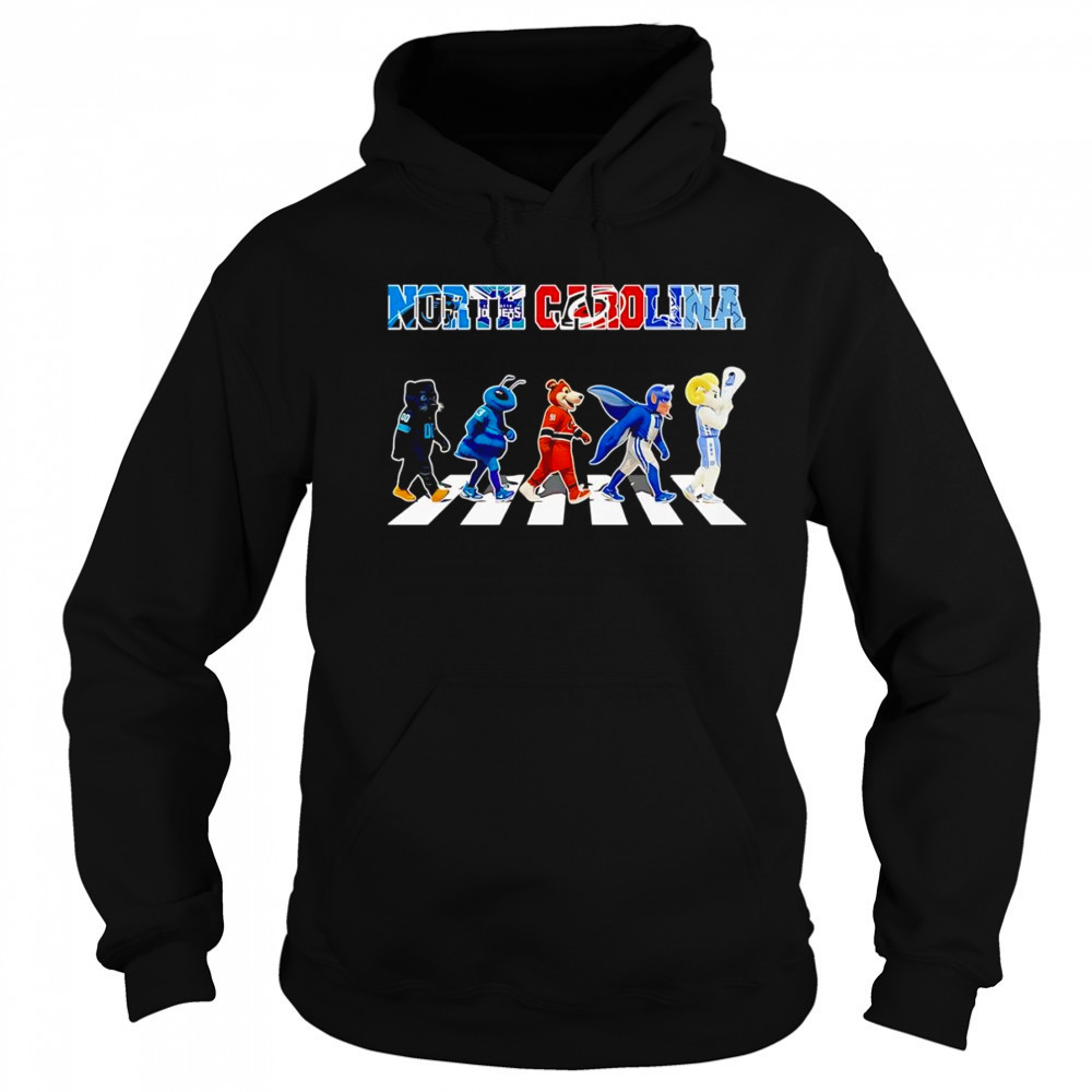 North Carolina sports mascot Abbey Road cross road shirt Sweatshirt