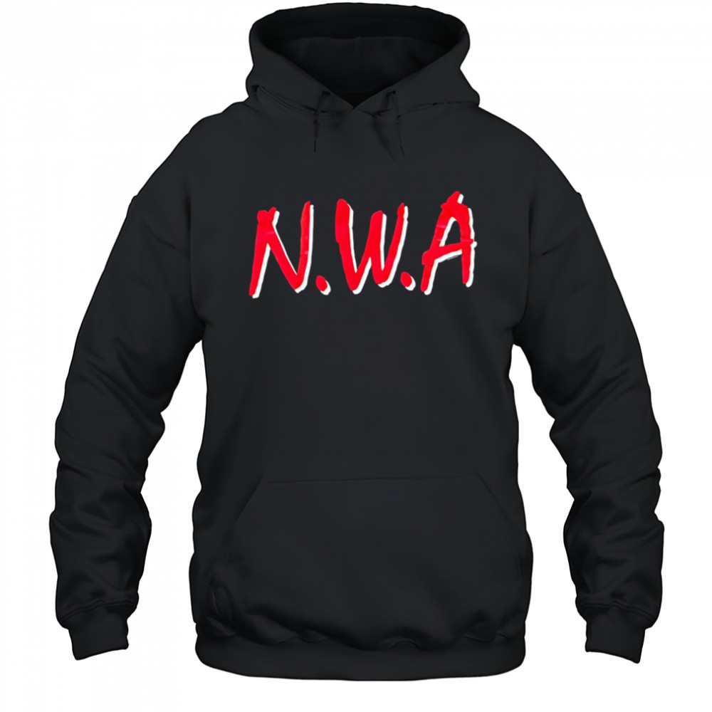 NWA red big letter shirt Hoodie