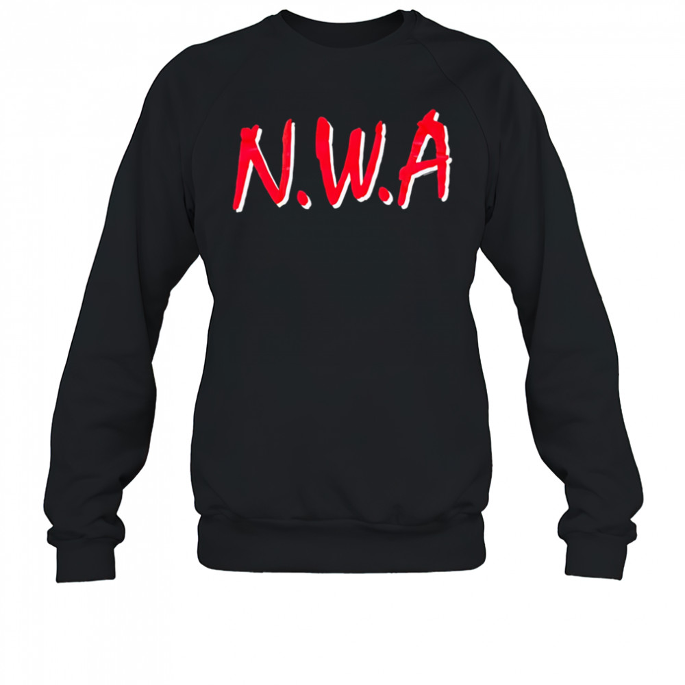NWA red big letter shirt Sweatshirt