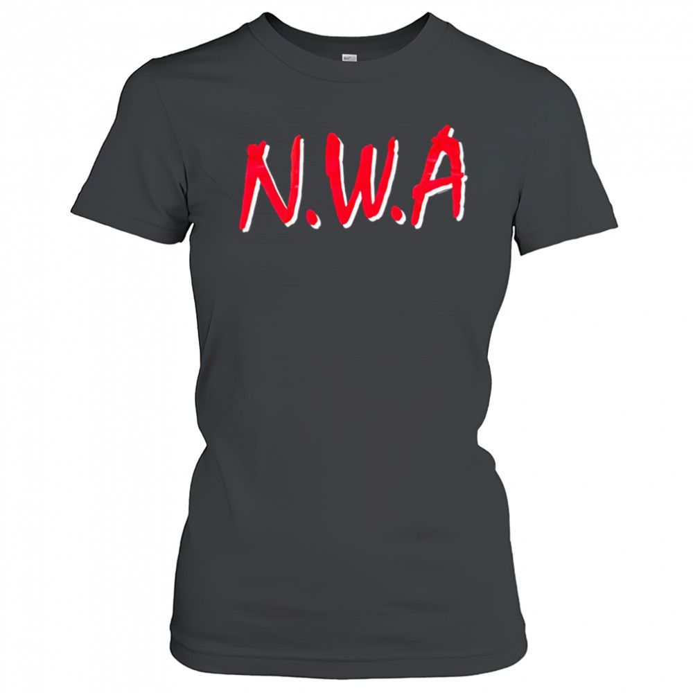 NWA red big letter shirt Women's T-shirt