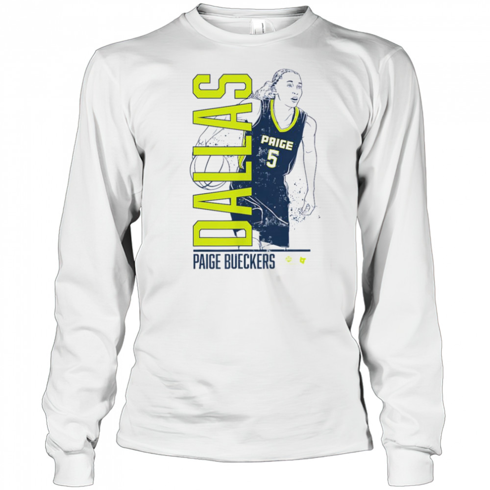 Paige Bueckers Vertical Layer Dallas Basketball T Shirt Long Sleeved