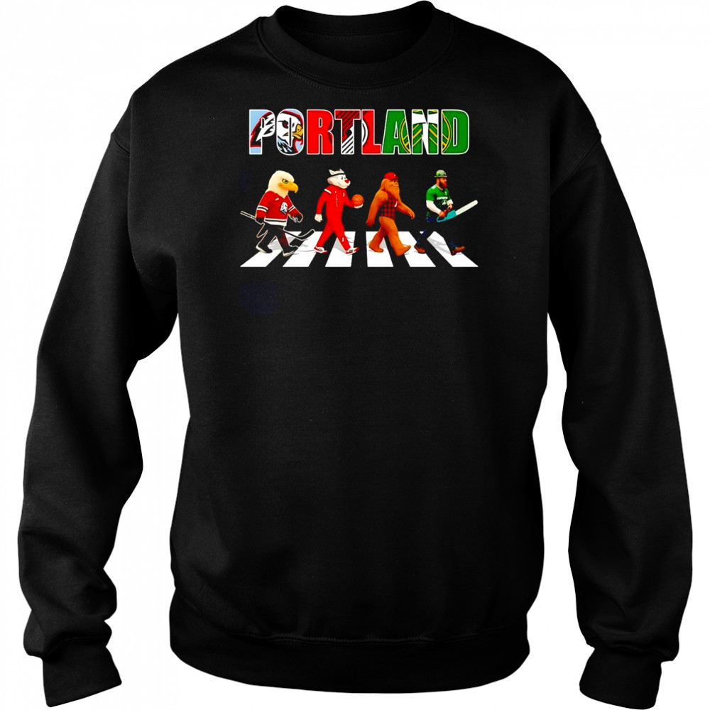 Portland sports mascot Abbey Road cross road shirt Hoodie