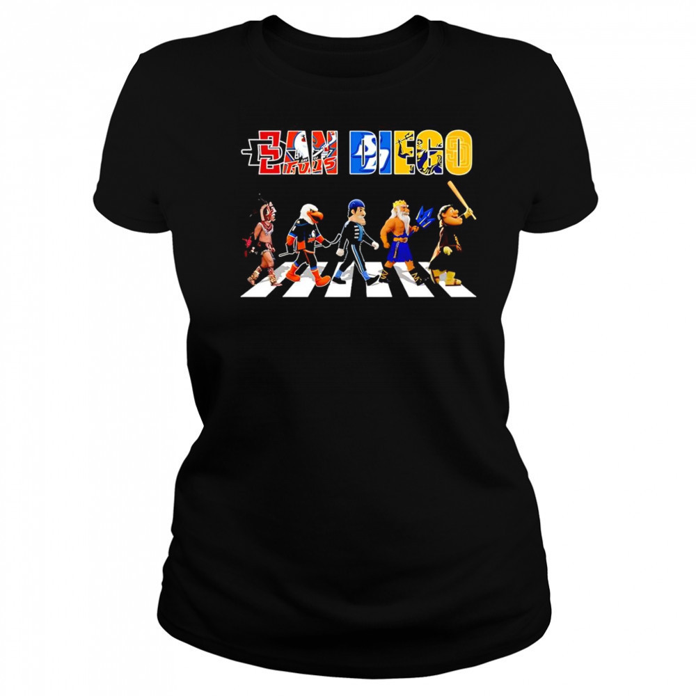 San Diego sports mascot Abbey Road cross road shirt Women's T-shirt