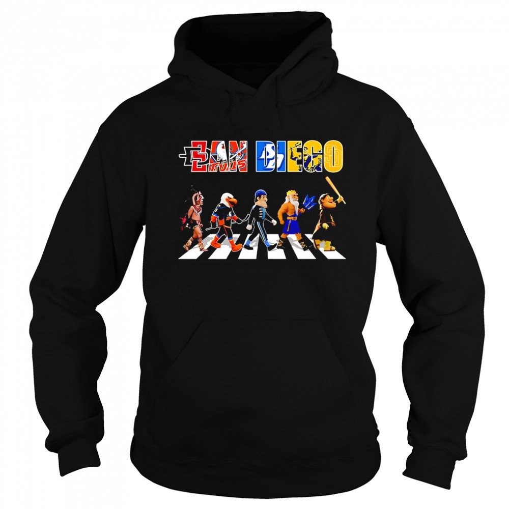 San Diego sports mascot Abbey Road cross road shirt Sweatshirt