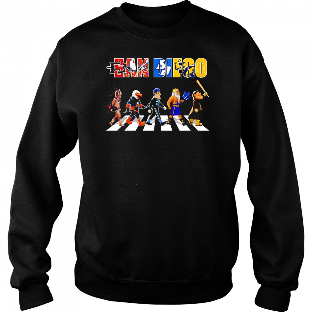 San Diego sports mascot Abbey Road cross road shirt Hoodie