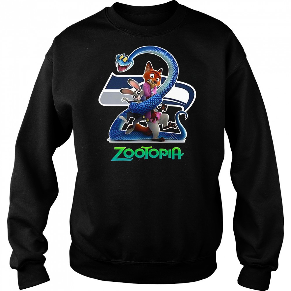 Seattle Seahawks Zootopia 2 T-Shirt Hoodie
