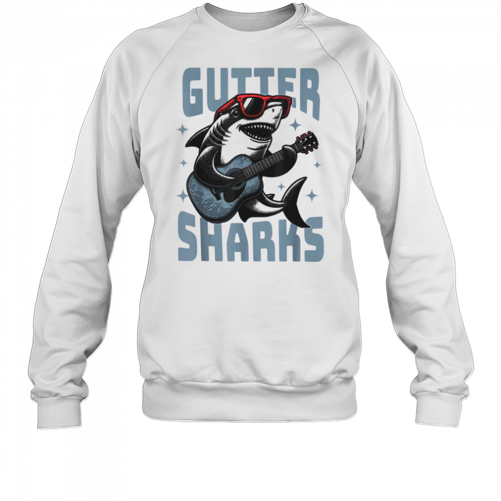 Shark Playing Guitar With Sunglasses T Shirt Sweatshirt