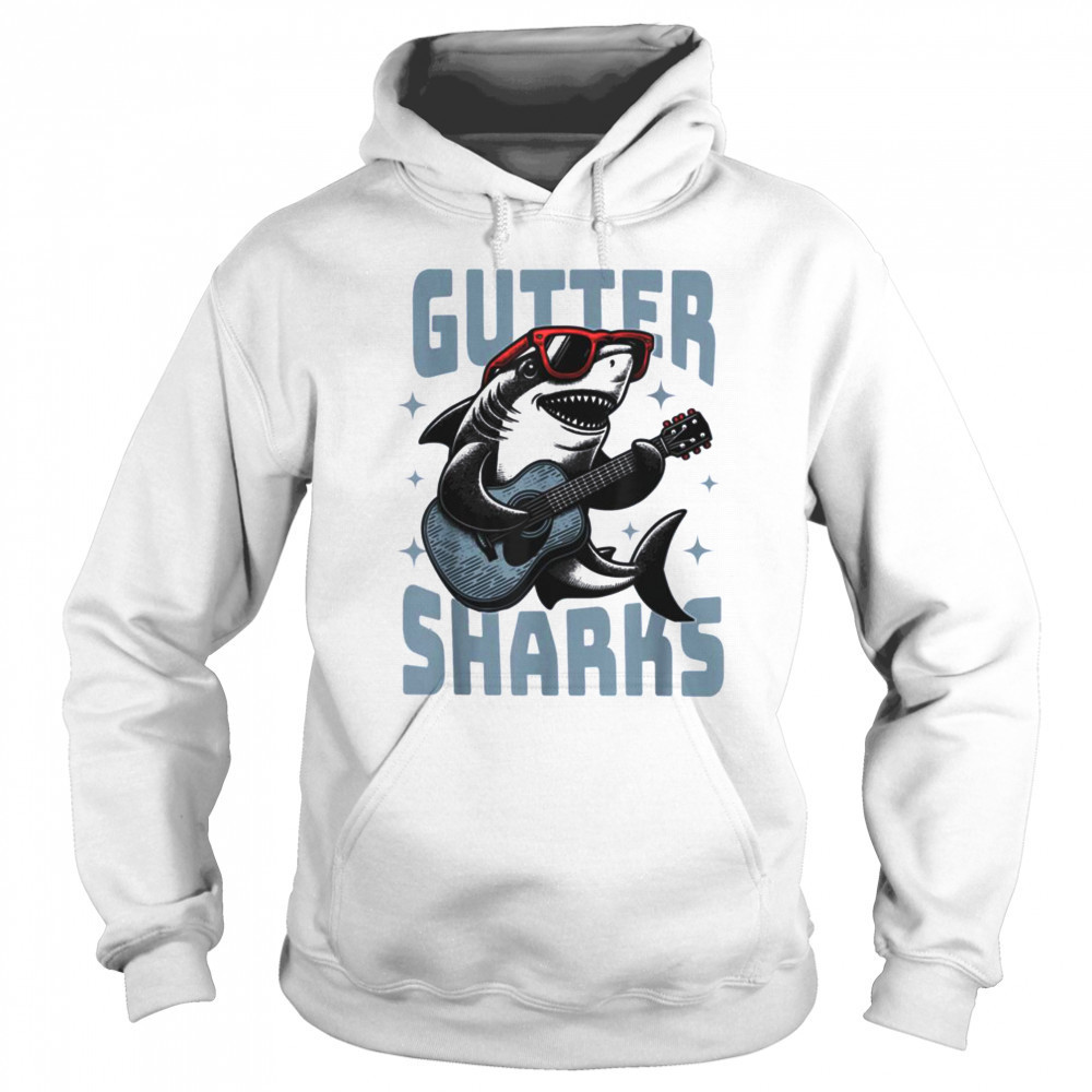 Shark Playing Guitar With Sunglasses T Shirt Sweatshirt