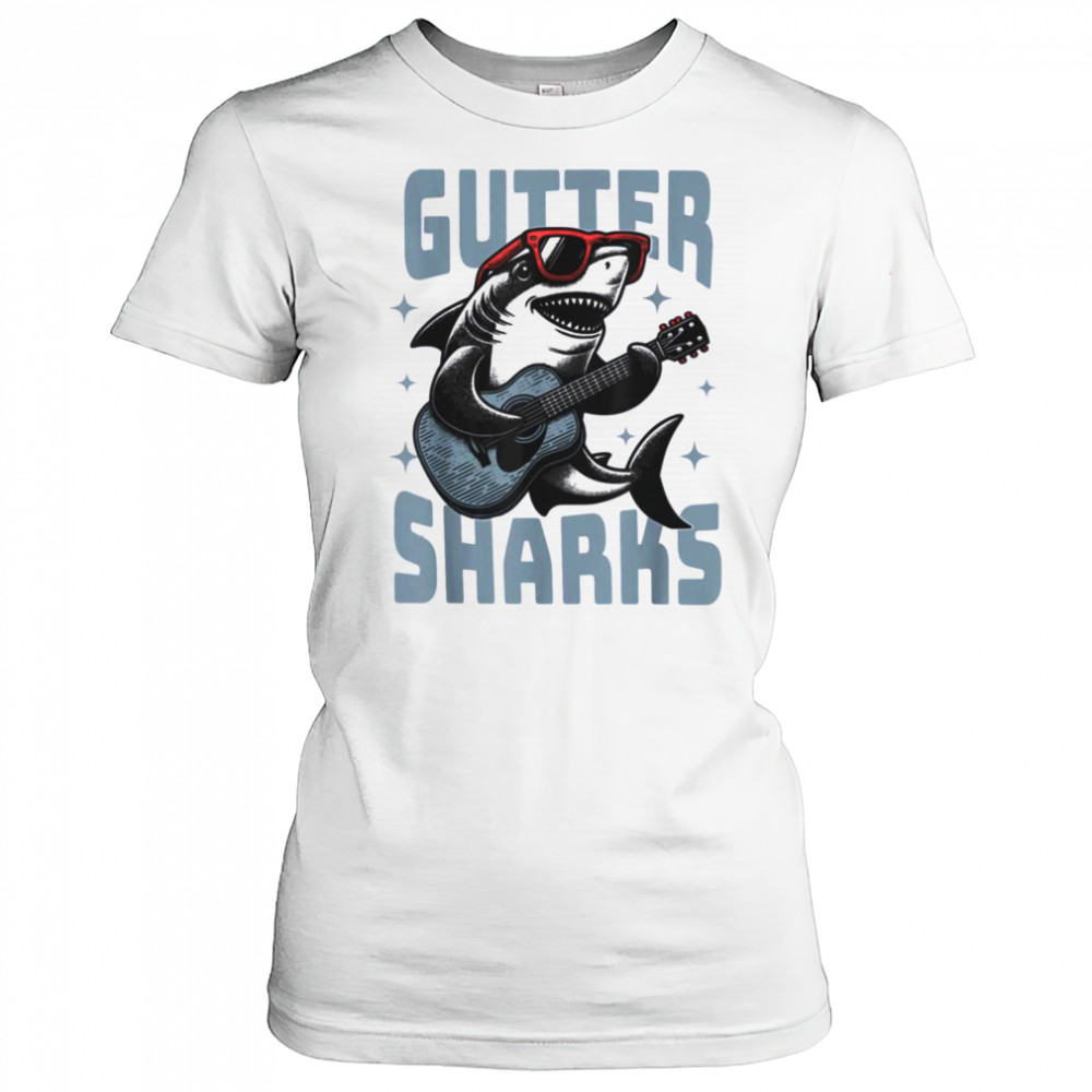 Shark Playing Guitar With Sunglasses T Shirt Women's T-shirt
