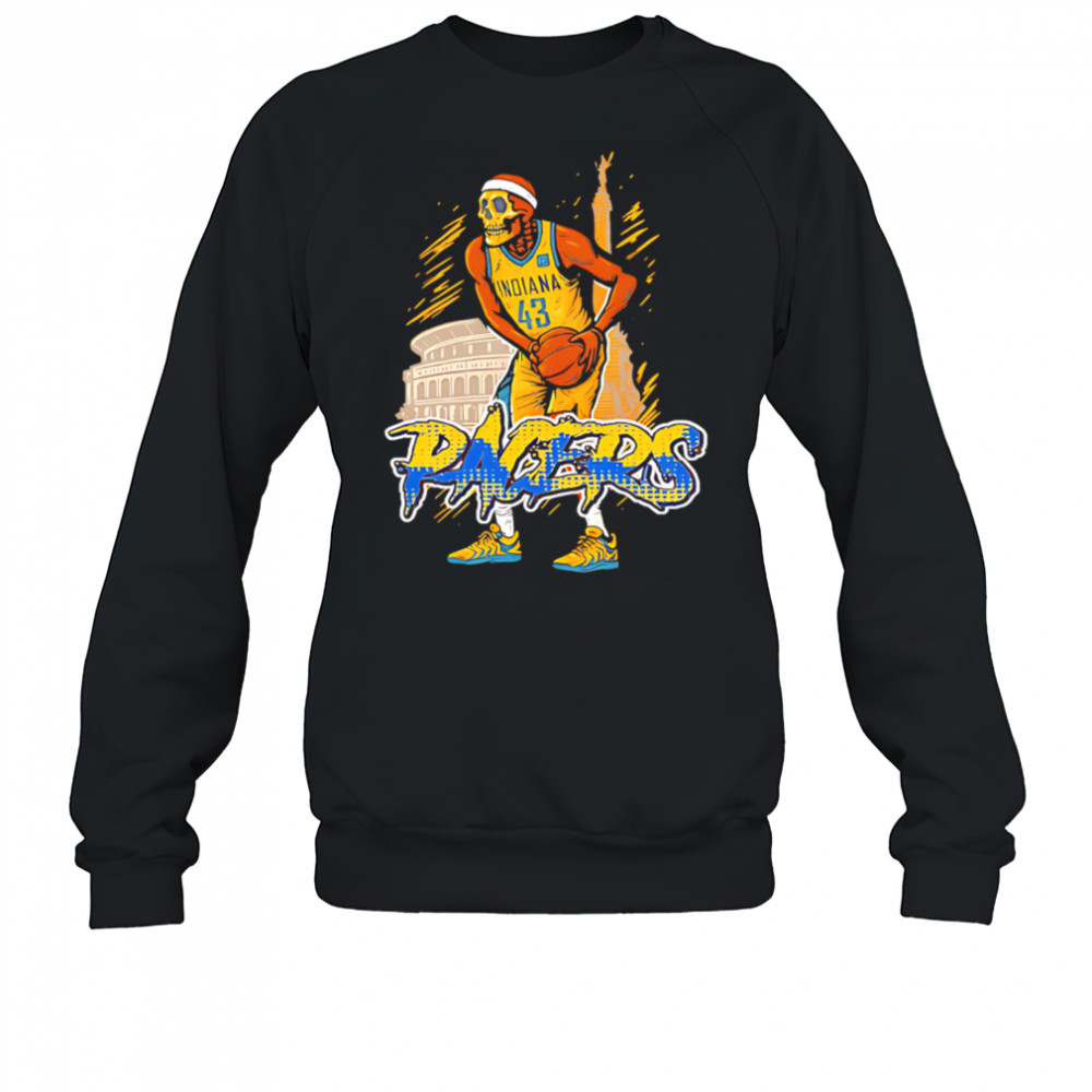 Skeleton Pascal Siakam 43 Indiana Pacers stadium sports shirt Sweatshirt