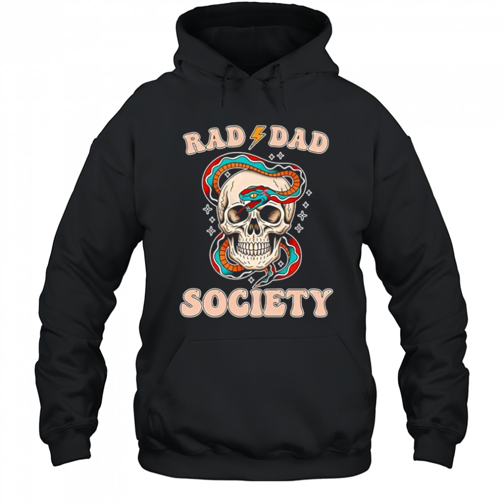 Skull snake Rad Dad Society shirt Hoodie