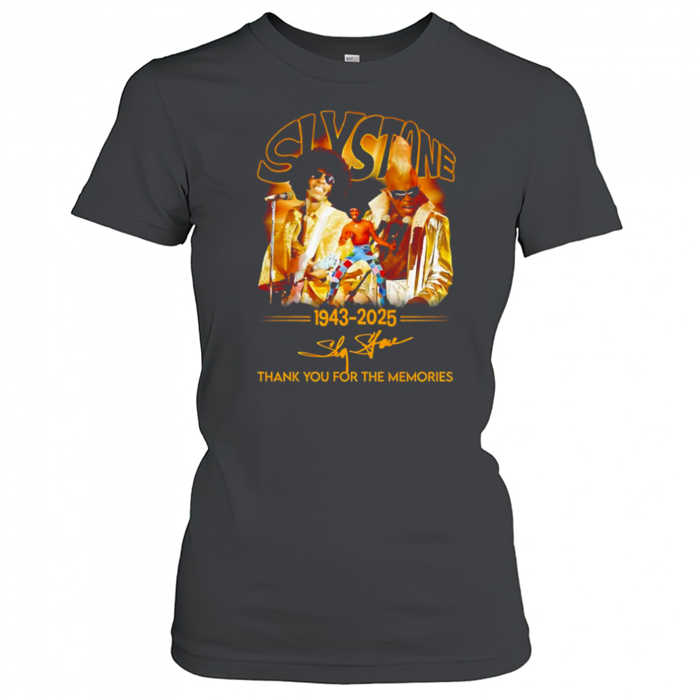 Sly Stone 1943 2025 thank you for the memories shirt Women's T-shirt