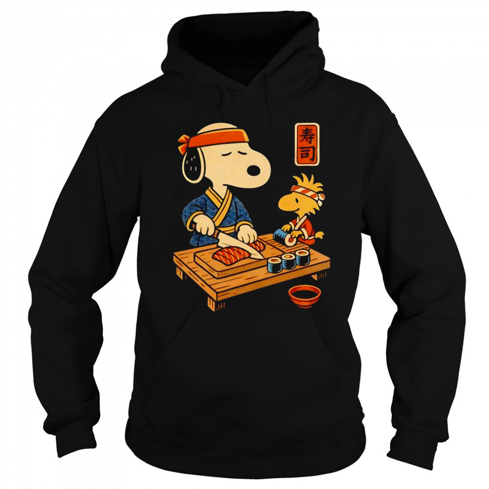 Snoopy and Woodstock sushi Japan food shirt Sweatshirt