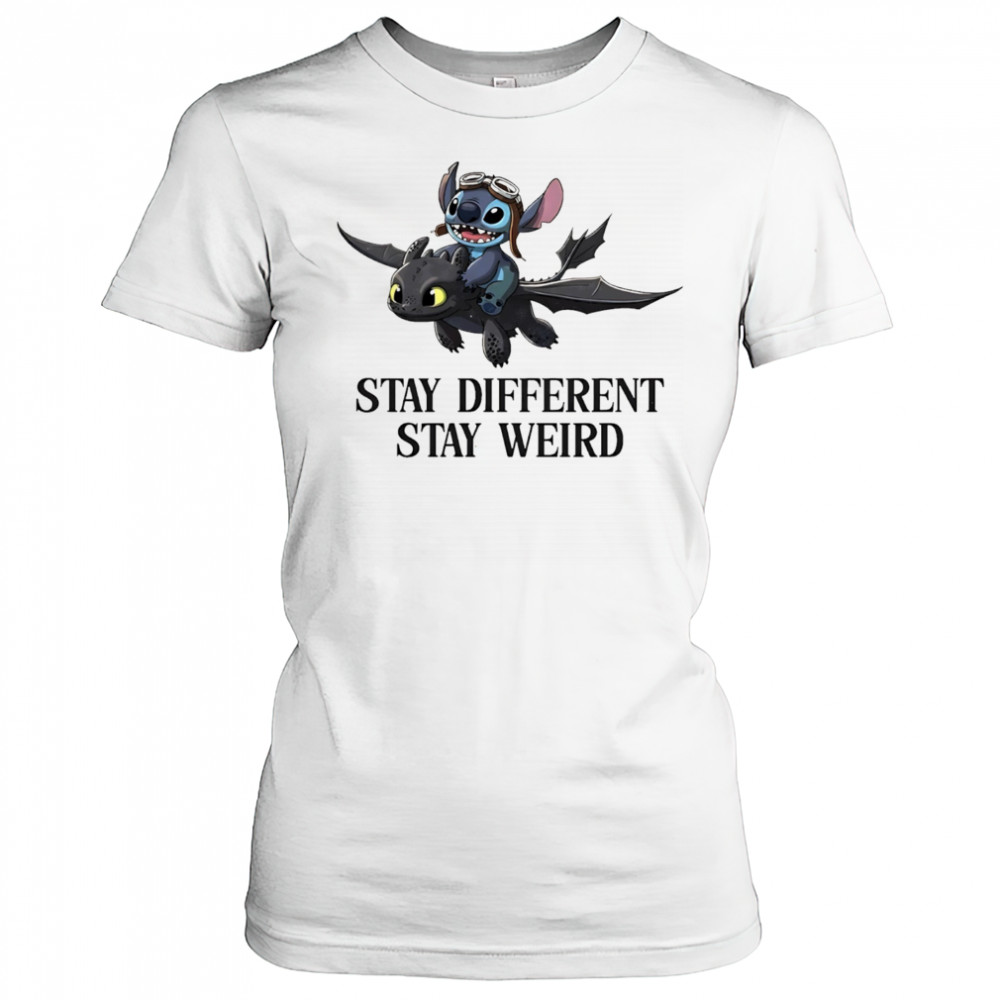 Stitch and toothless stay different stay weird shirt Women's T-shirt