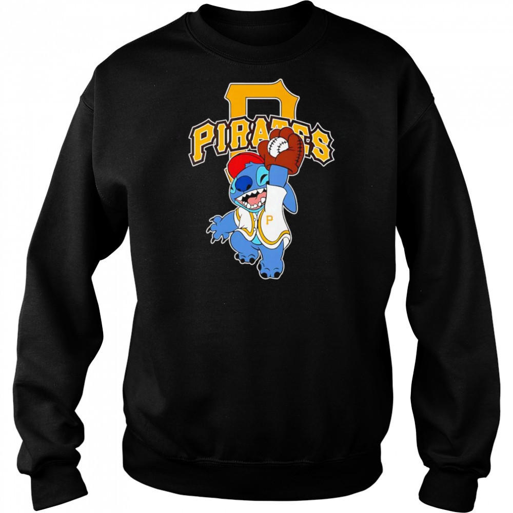 Stitch play baseball Pittsburgh Pirates shirt Hoodie