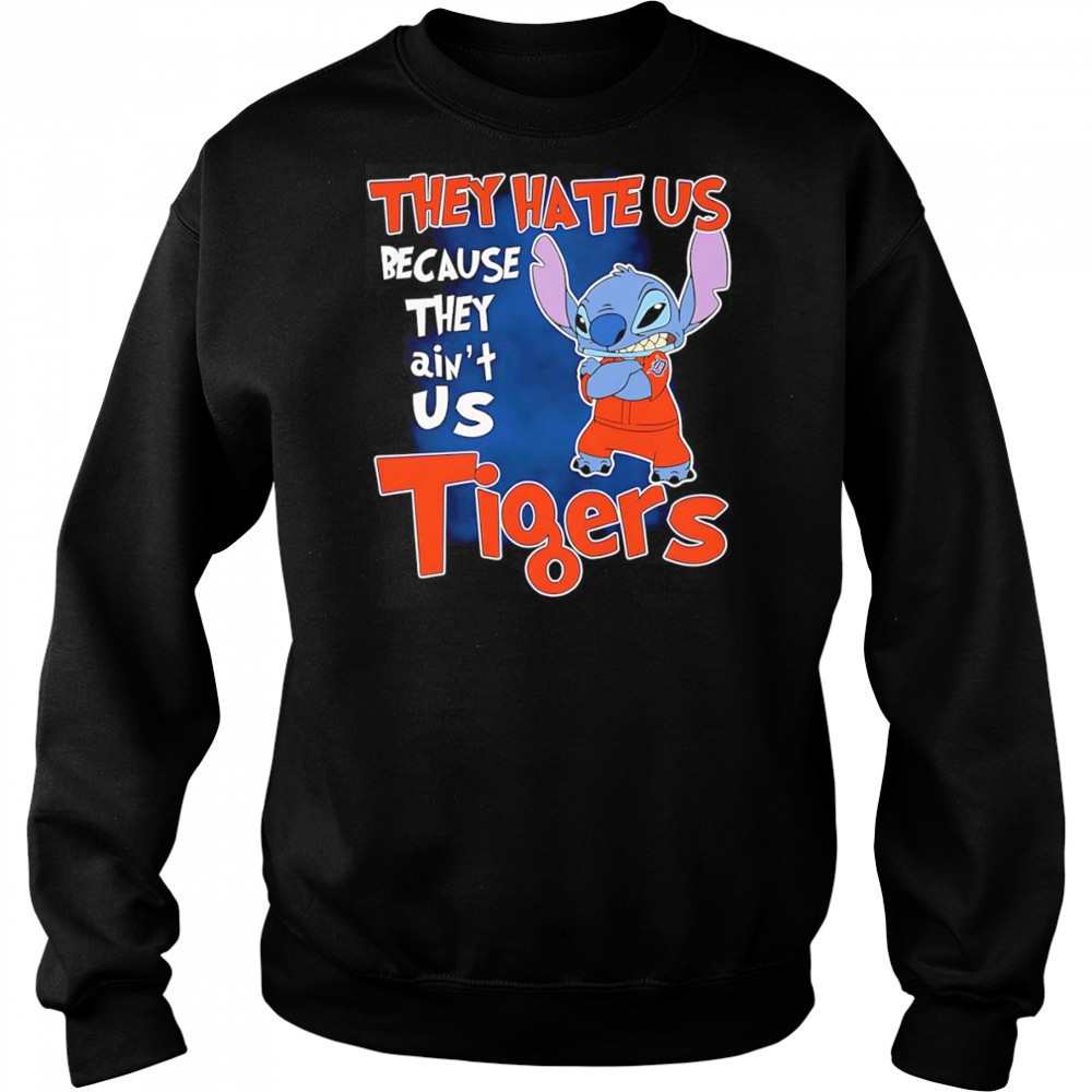 Stitch they hate us because they ain’t us Detroit Tigers shirt Hoodie