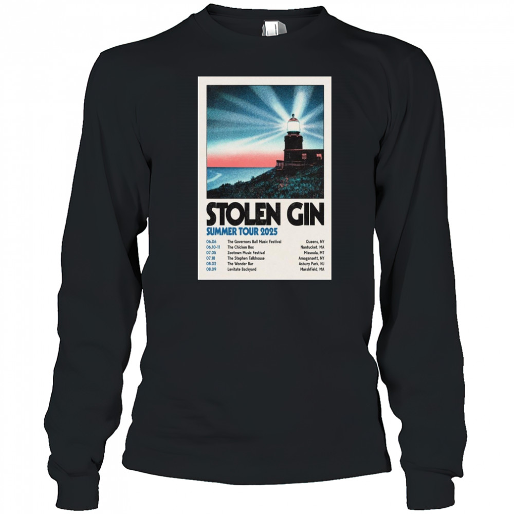 Stolen Gin Summer Tour 2025 Poster T-Shirt Long Sleeved