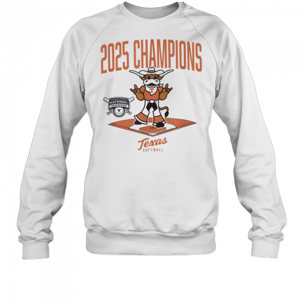 Texas Longhorns 2025 Champs Diamond NCAA Softball T Shirt Sweatshirt