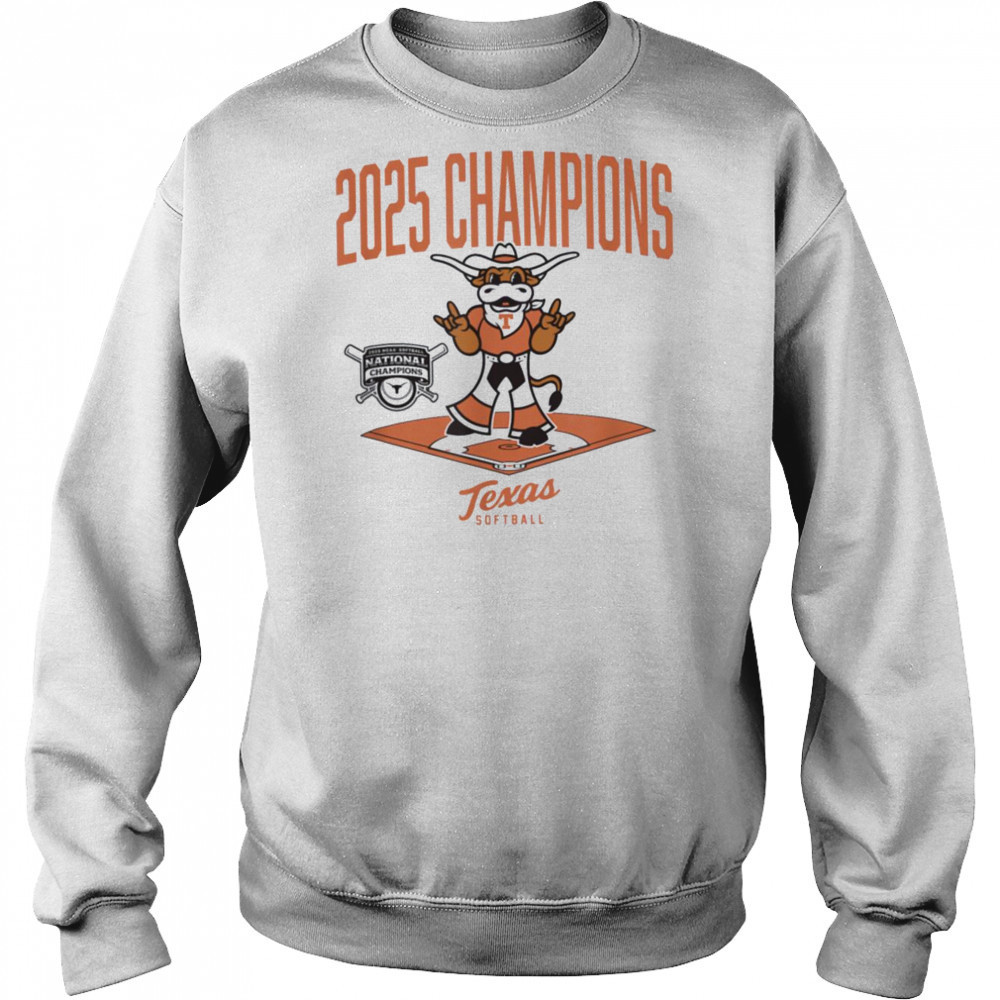 Texas Longhorns 2025 Champs Diamond NCAA Softball T Shirt Hoodie