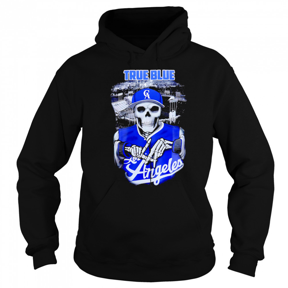 True Blue Skeleton Los Angeles Dodgers Baseball shirt Sweatshirt