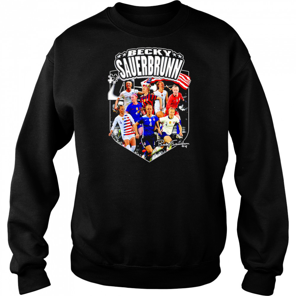 USWNT Becky Sauerbrunn Farewell Black shirt Hoodie