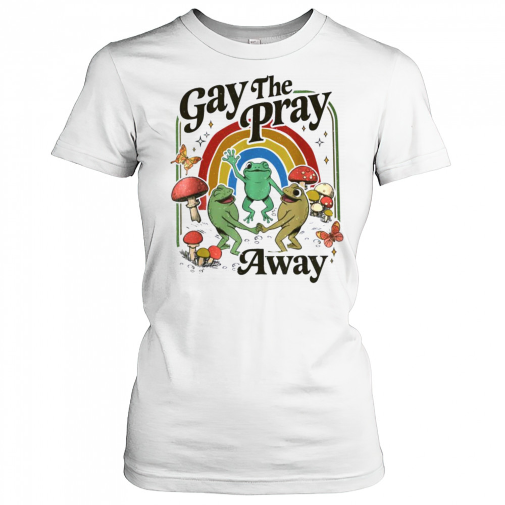 Vintage Gay The Pray Away Retro Cottagecore Frog And Toad T Shirt Women's T-shirt