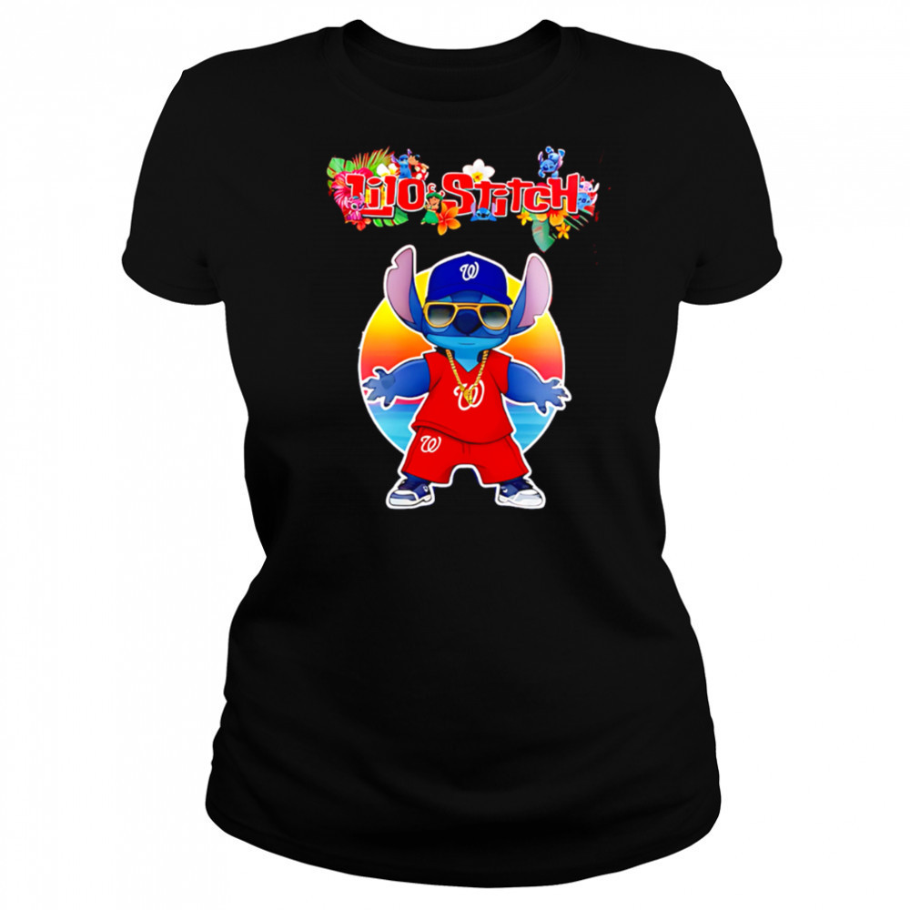 Washington Nationals x Lilo and Stitch Baseball shirt Women's T-shirt