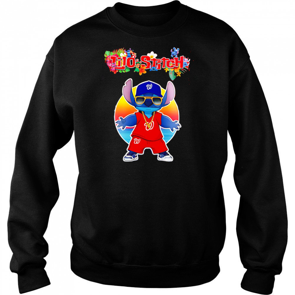 Washington Nationals x Lilo and Stitch Baseball shirt Hoodie