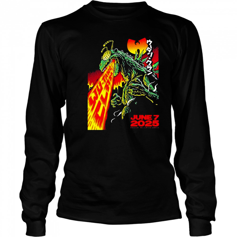 Wu Tang Clan Raleigh NC Music Poster At Lenovo Center On June 7 The Final Chamber Tour 2025 shirt Long Sleeved