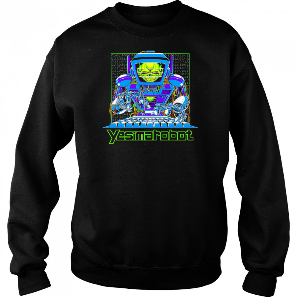 Yesim Robot neon shirt Hoodie