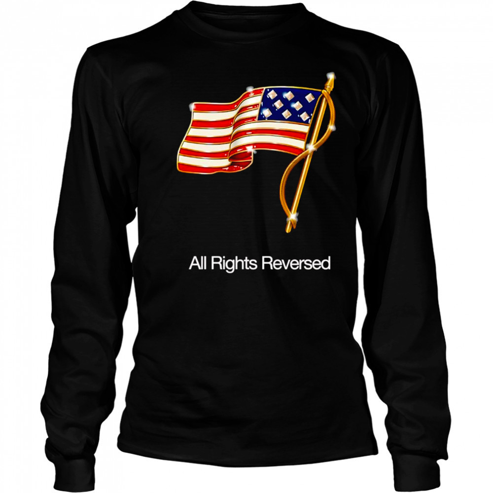 All rights reversed American flag shirt Long Sleeved